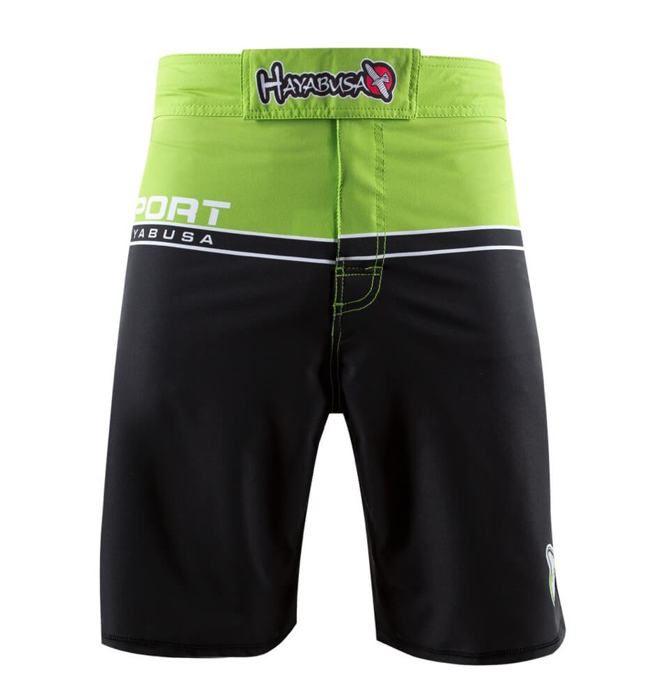 hayabusa-sport-shorts-green-front