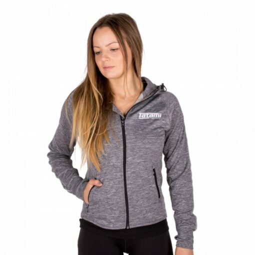 ladie zip up grey 2