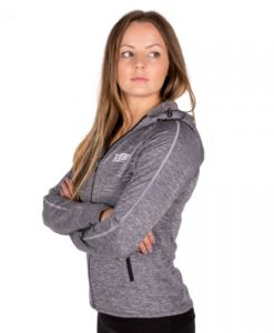 ladie zip up grey 1