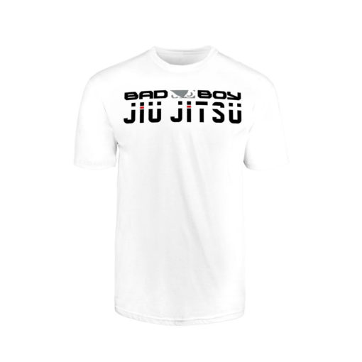 t-shirt bad boy jiu jitsu discipline blanc 1
